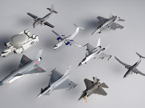  战斗机 武装飞机 军用飞机su模型 