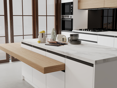  茶壶 柠檬 盘子 碗su模型 