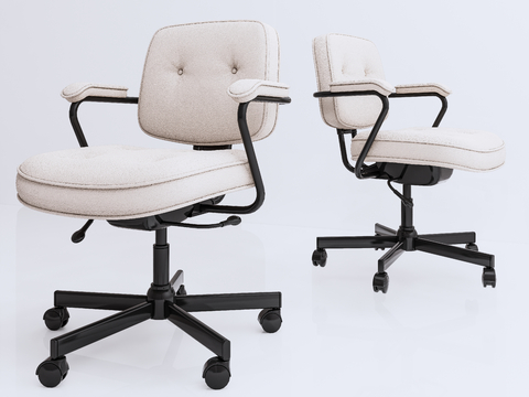  现代升降办公椅 老板椅su模型 