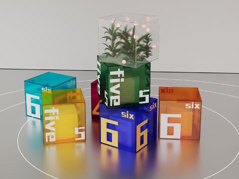  亚克力发光灯箱su模型 