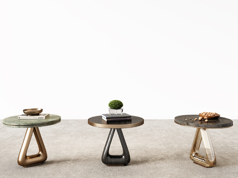  Minotti 边几 角几su模型 