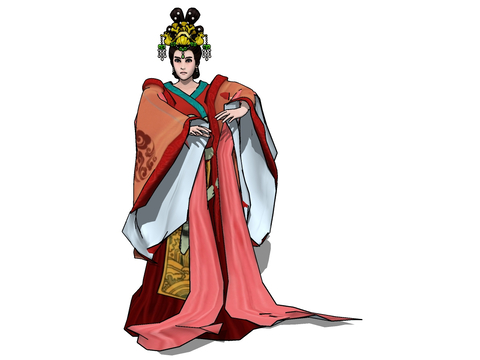  游戏人物 虚拟人物su模型 