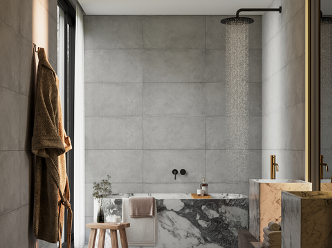 现代卫生间 浴室 淋浴间su模型