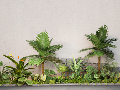  绿植堆 植物花草 花镜su模型 