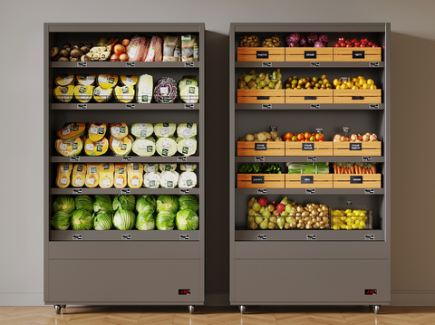  冰箱 保鲜柜su模型 