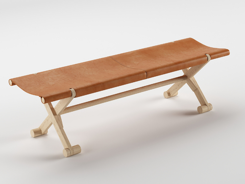  折叠凳 户外椅su模型 