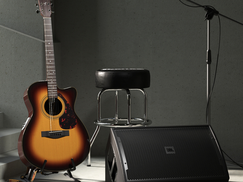  乐器 吉他su模型 