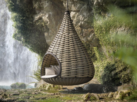  现代吊椅 吊篮 秋千su模型 