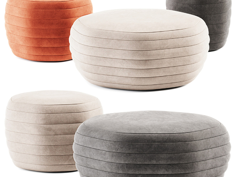  沙发凳 梳妆凳su模型 