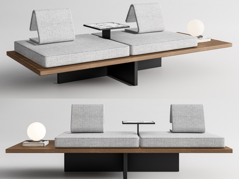 双人沙发 休闲沙发su模型