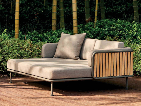  现代躺床 躺椅su模型 