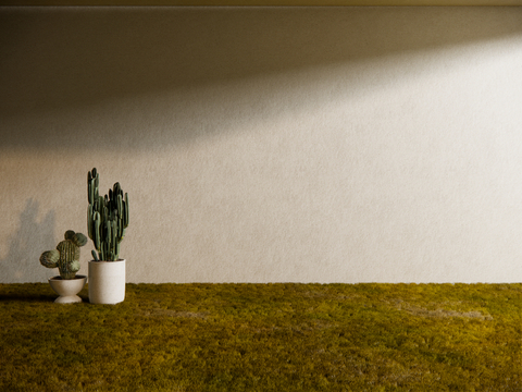  草地 草坪 花草 绿茵su模型 