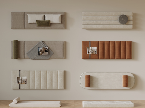  坐垫 飘窗垫 沙发垫su模型 