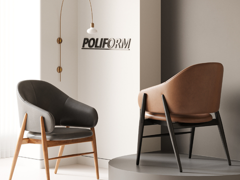  poliform 餐椅 单椅su模型 