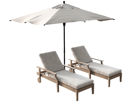  躺椅沙滩椅 休闲椅su模型 