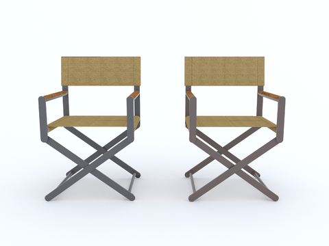  户外椅 导演椅 折叠椅su模型 