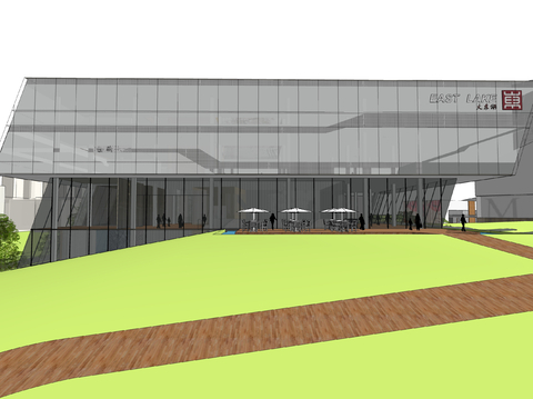  文化馆 历史博物馆su模型 