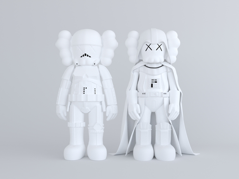  公仔 潮玩 雕塑su模型 