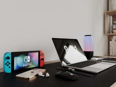  笔记本 游戏机 手机 音响su模型 