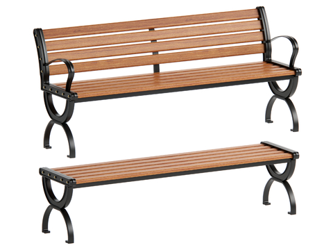  现代景观座椅 公共座椅su模型 