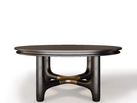  Minotti 餐桌su模型 