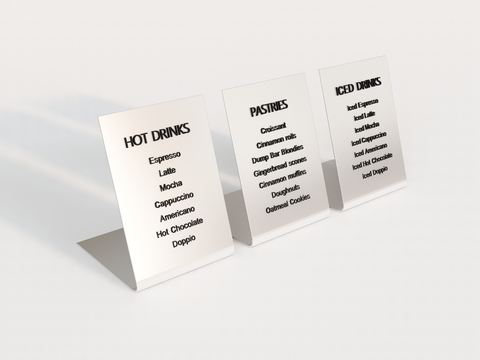  菜单牌 折边菜单su模型 