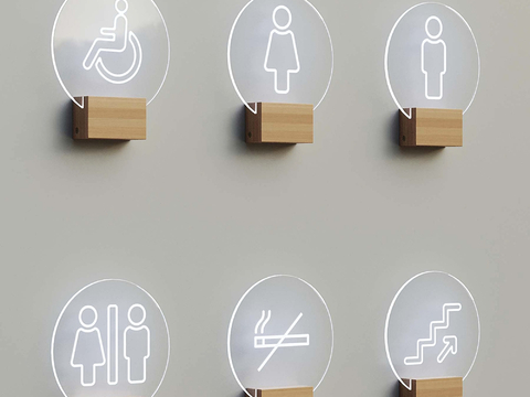  指引牌 标识牌su模型 