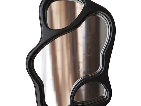  异形装饰镜 镜子su模型 