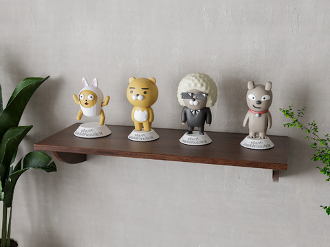  手办摆件 玩具su模型 