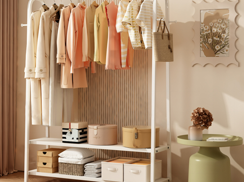  现代挂衣架su模型 