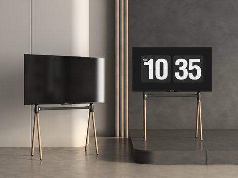  可移动电视 电视机su模型 