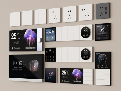  智能面板 可视面板 功能面板su模型 