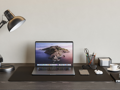  笔记本电脑 办公用品 耳机su模型 