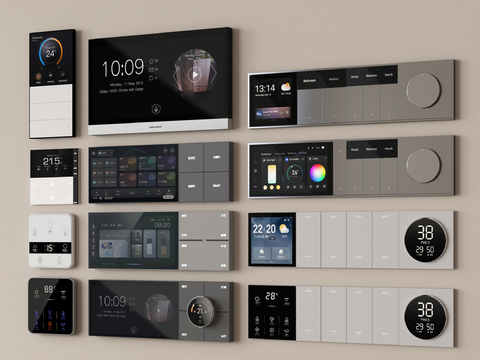  智能面板 可视面板 功能面板su模型 