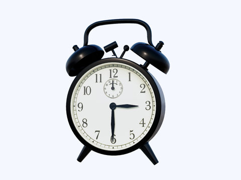  时钟 闹钟su模型 