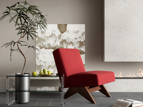 现代休闲椅su模型