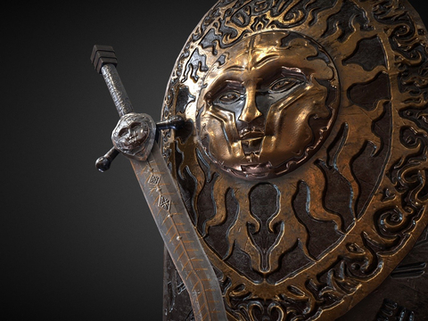  沃蒂格尔-剑盾套装su模型 