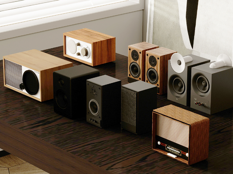  音响 收音机 录音机su模型 