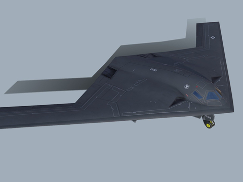  突袭者轰炸机su模型 