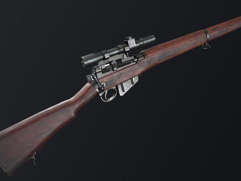  阻击枪 瞄准器su模型 