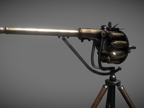  世纪重复射击枪su模型 