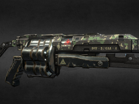  榴弹发射器su模型 