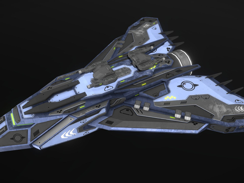  护卫舰 飞行器 宇宙飞船su模型 