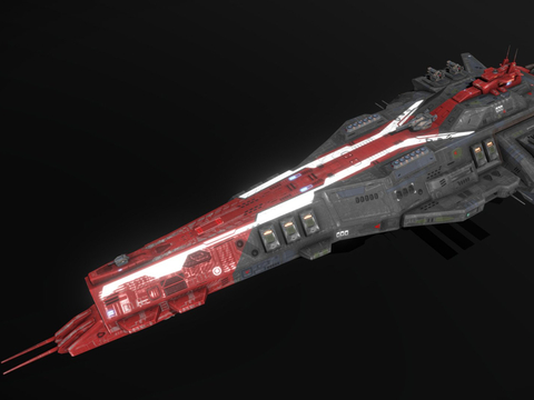  科幻飞行器 宇宙飞船su模型 