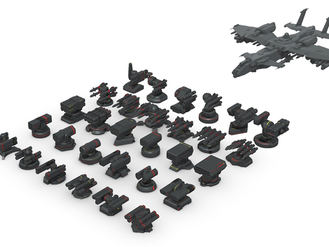  导弹和火箭发射器包su模型 