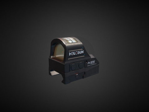  红点瞄准镜su模型 