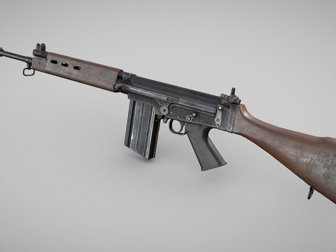  折叠式自动步枪su模型 