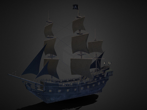  轮船 船舰 巡航舰su模型 