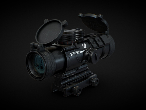  倍镜 瞄准镜su模型 