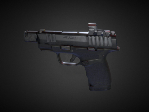  手枪 枪支 枪械su模型 